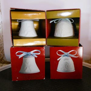 Your Choice Lladro Porcelain Christmas Bell for 1999 or 2000 In Original Box