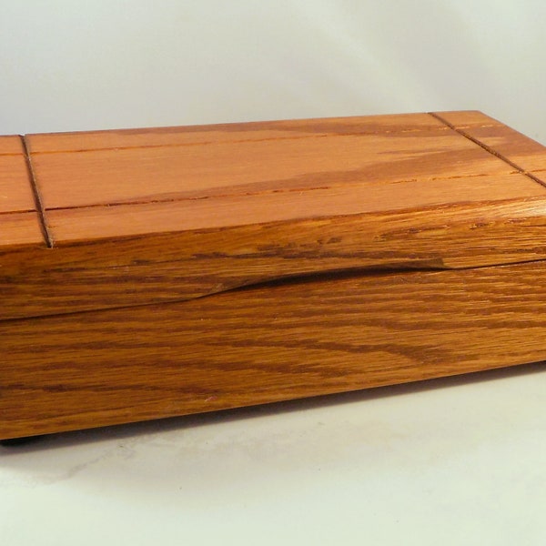 Vintage Wooden Jewelry Box Trinket Box Keepsake Box - Beautiful Wood Working - Made by Fun Craft Hillsboro, OR