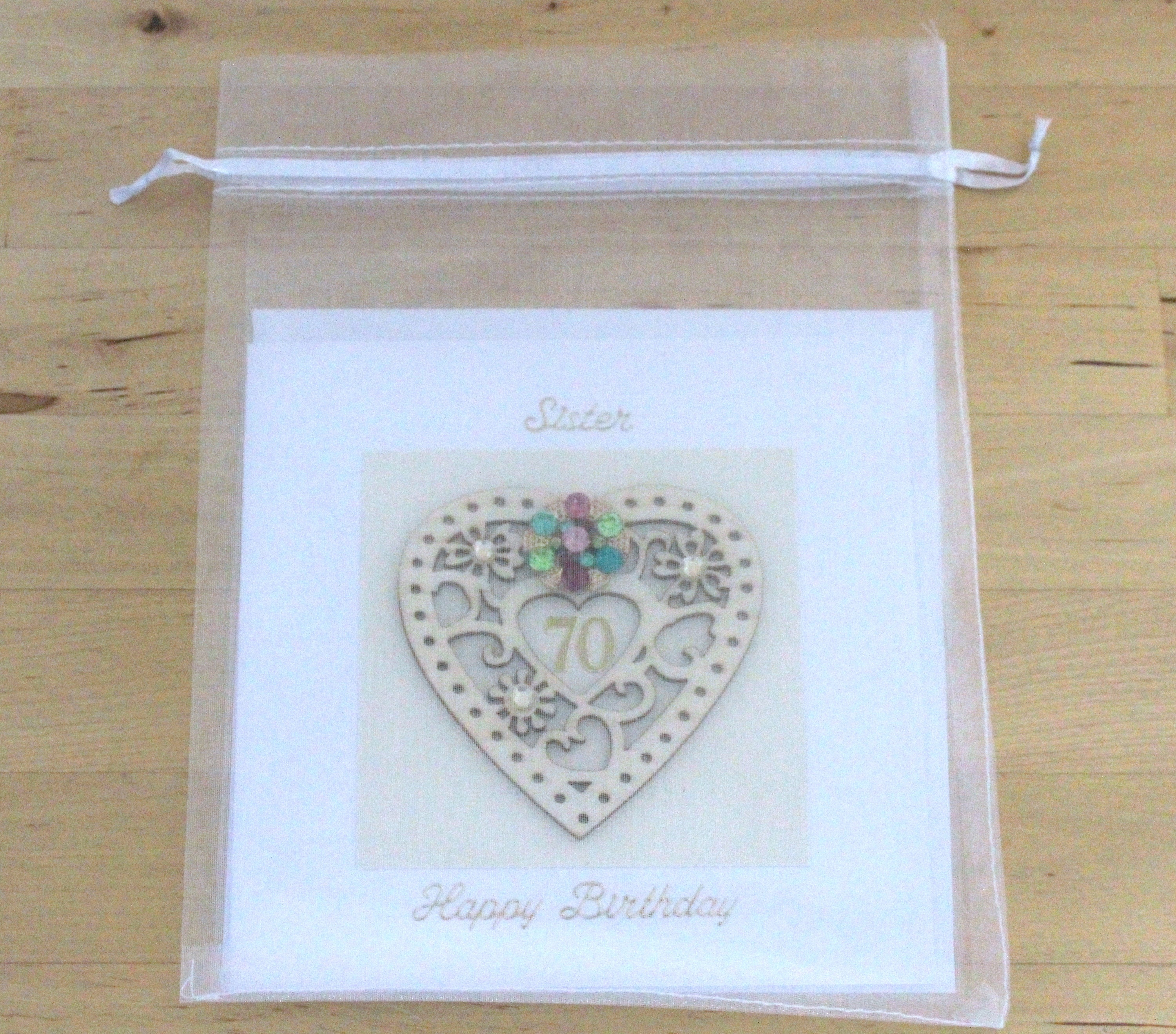 70th birthday card gift for woman mum mom Personalised 70th | Etsy