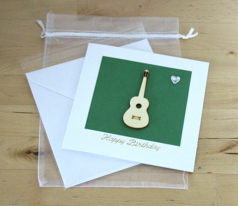 Guitar birthday card gift Unique Birthday card Electric guitar card gift Guitar card Personalised Guitar card gift