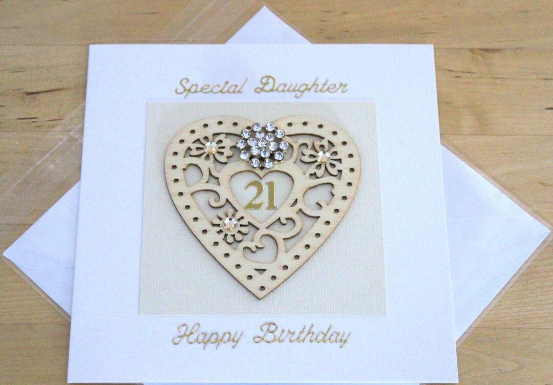 Tochter 21. Geburtstag Karte Geschenk Luxus Unikat Tochter Etsy.de