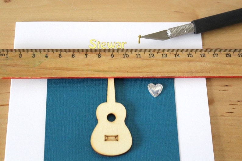Guitar birthday card gift Unique Birthday card Electric guitar card gift Guitar card Personalised Guitar card gift