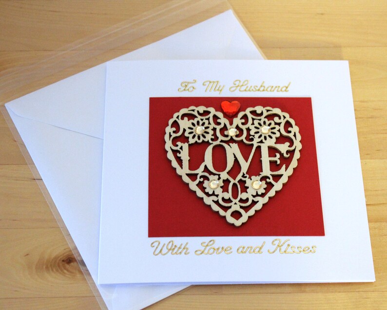 Luxury unique Husband Birthday Card gift Luxury unique Etsy