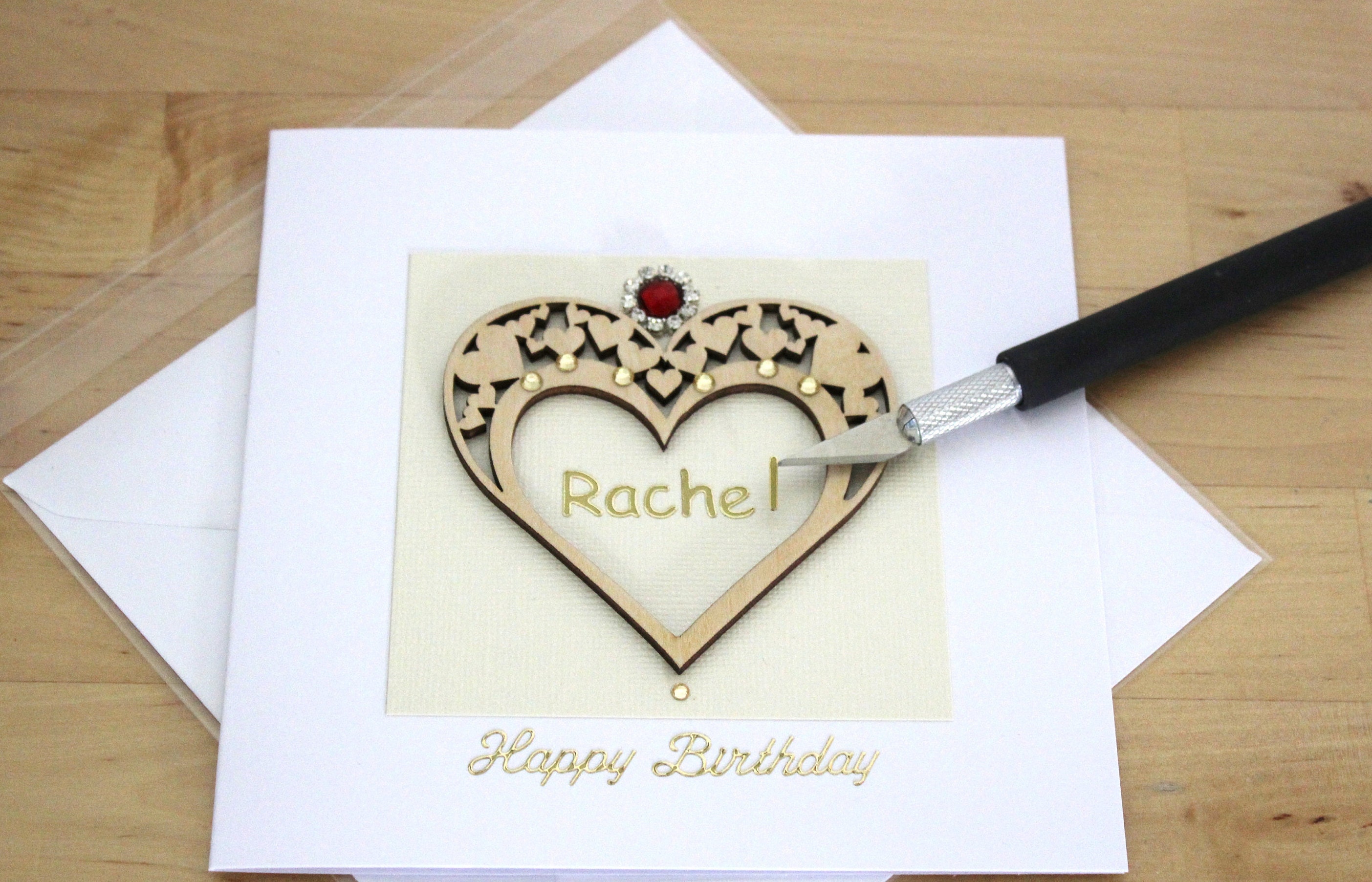 Luxury Unique Personalised Birthday Card Gift for Woman Etsy UK