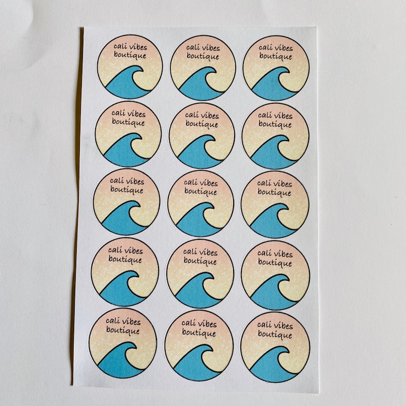 Custom Logo Stickers for Packaging/ Sticker Sheets Packaging Etsy