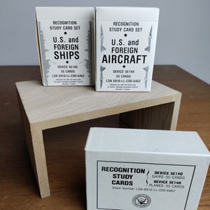 Vintage US Navy Recognition Study Cards