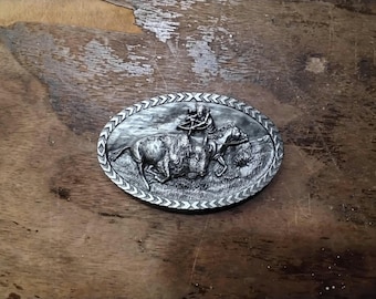 Vintage Buffalo Hunter Belt Buckle
