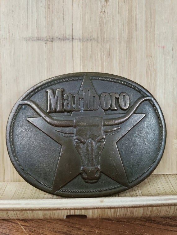 Vintage Marlboro Brass Belt Buckle