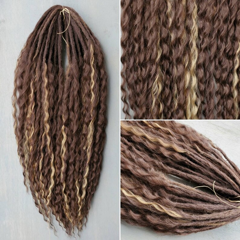 Bohemian Soft Curl Extensions Dreads Synthetic Dreadlocks Etsy