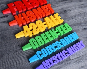 Custom Beer Tap Handle - Any Color, Any Text - Personalized Keg Handle