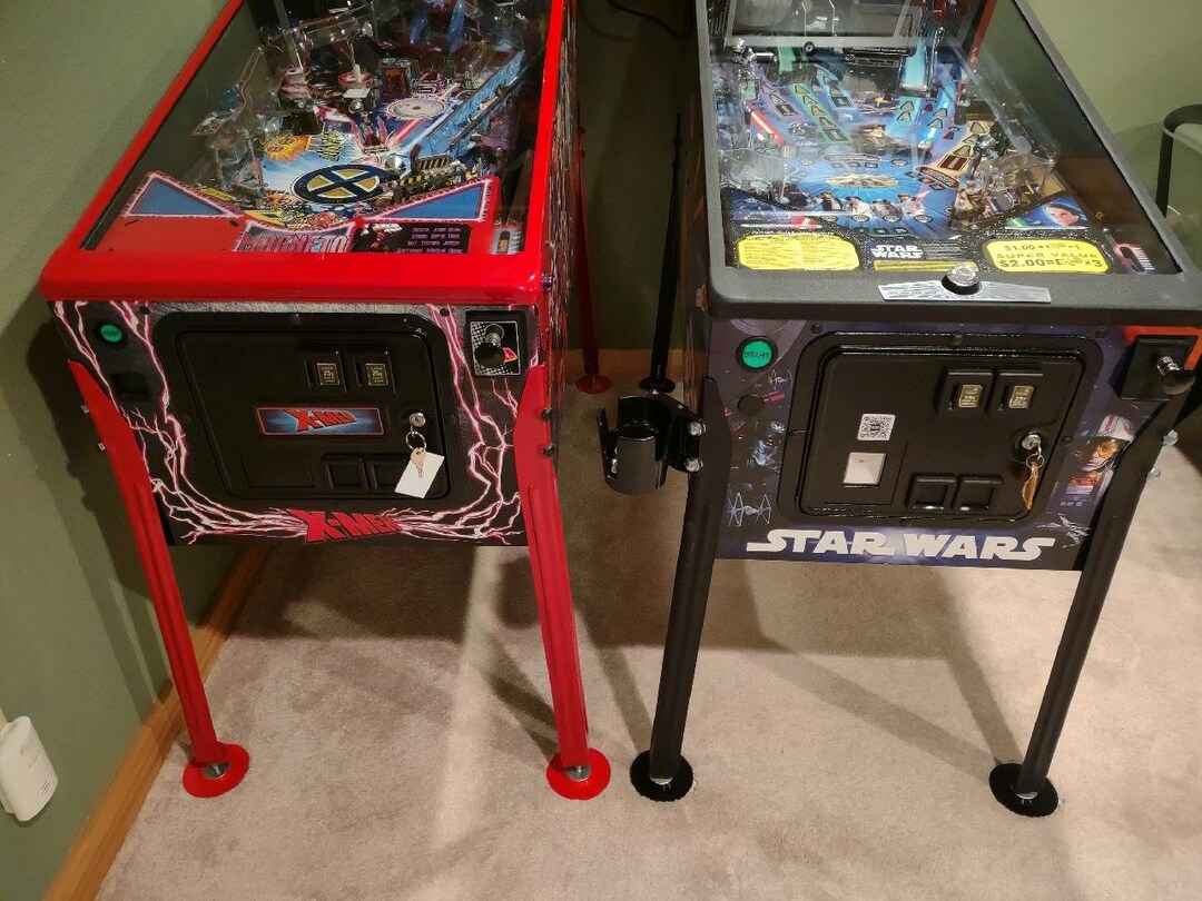 Set of 4 Pinball Casters/feet/carpet Protectors/leg Leveler Covers Pick