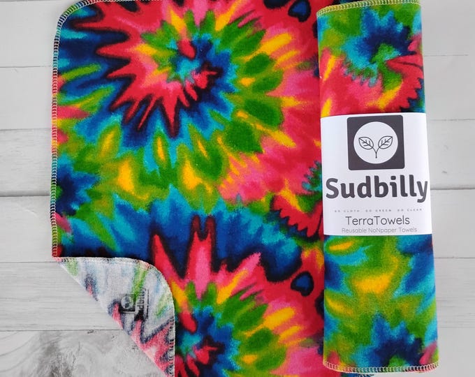 Featured listing image: Tye Dye- Reusable Nonpaper Towels