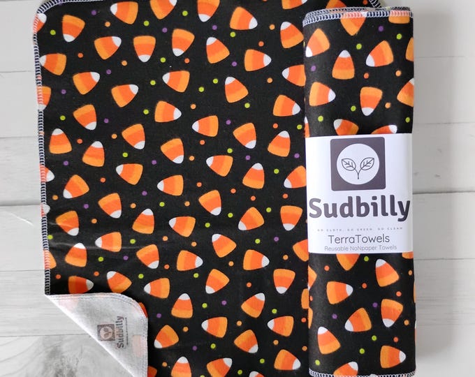 Featured listing image: Candy Corn / Reusable Paper Towels