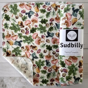 Forest Reusable Flannel Kitchen Towels Appalachian Handmade Reusable Kitchen Towels – Eco Friendly Paper Towel Alternative, Super Absorbent