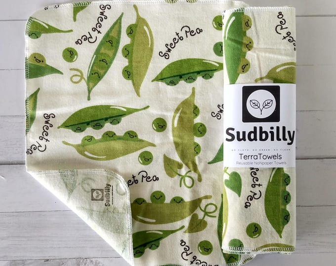 Featured listing image: Sweet Pea / Reusable Paper Towels