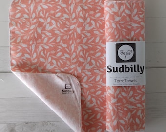 Peachy Watercolor / Reusable Paper Towels