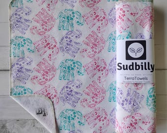 Elephants- Reusable Nonpaper Towels