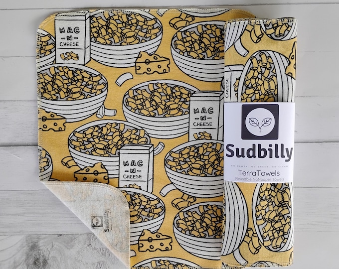Featured listing image: Mac-N-Cheese- Reusable Nonpaper Towels