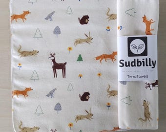 Woodland Critters / Reusable Paper Towels