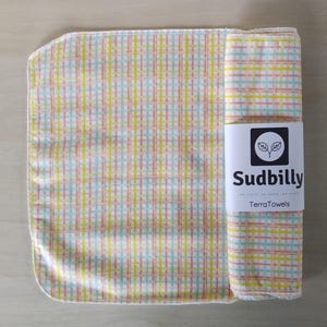 Xadrez Pastel / Toalhas de Papel Reutilizáveis – Toalhas de Cozinha Ecológicas – Toalhas de Papel Flanela – Guardanapos Reutilizáveis Zero Waste – Toalha de Pano
