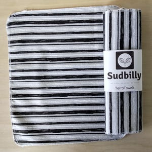 Listras / Toalhas de papel reutilizáveis – Toalhas de cozinha ecológicas – Toalhas de papel flanela – Guardanapos reutilizáveis com desperdício zero – Toalha de pano