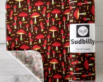 Mushrooms Reusable Nonpaper Towels