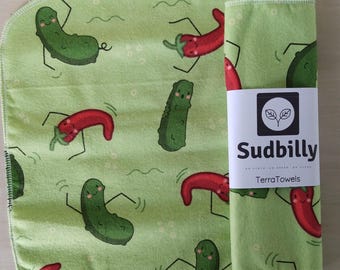 Swimmin' Pickle and Pepper / Reusable Paper Towels