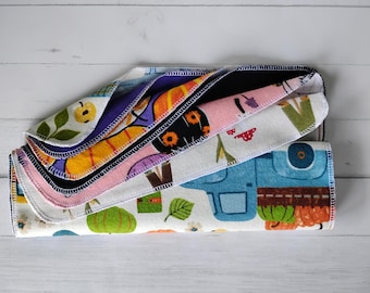 Fall Bundle Reusable Flannel Towels: Eco-Friendly Kitchen Unpaper Towels