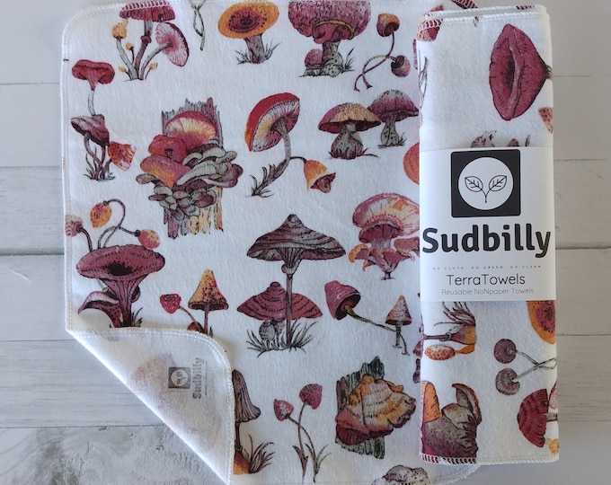 Featured listing image: Mushroom / Reusable Nonpaper Towels
