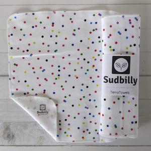 Confete / Toalhas de papel reutilizáveis – Toalhas de cozinha ecológicas – Toalhas de papel flanela – Guardanapos reutilizáveis com desperdício zero – Toalha de pano