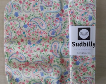 Pink Paisley / Reusable Paper Towels