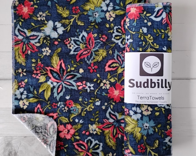 Featured listing image: Floral / Reusable Nonpaper Towels