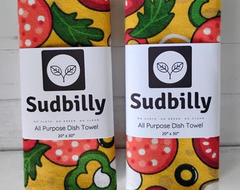 Toppings / 100% Cotton Flannel All Purpose Dish Towel