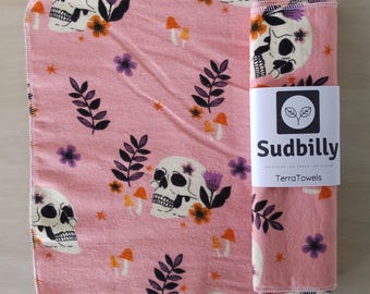 Skulls and Shrooms / Reusable Paper Towels