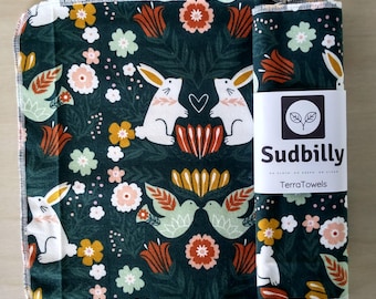 Rabbits and Doves / Reusable Paper Towels