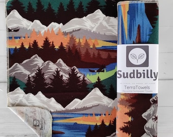 Mountains / Reusable Nonpaper Towels