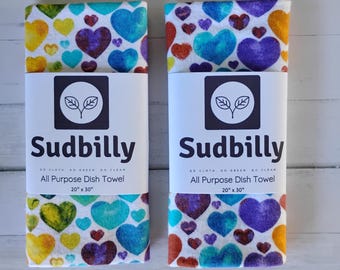 Hearts / All Purpose Dish Towel