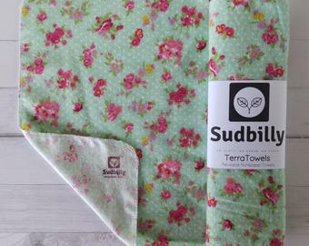 Flowers and Dots / Reusable Paper Towels