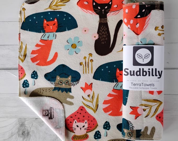 Featured listing image: Mush Kitty / Reusable Nonpaper Towels