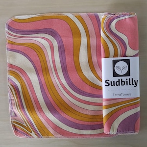 Toalhas de papel Groovy / Reutilizáveis – Toalhas de cozinha ecológicas – Toalhas de papel Unpaper Flanela – Guardanapos reutilizáveis com desperdício zero – Toalha de pano