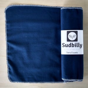 Azul Marinho / Toalhas de Papel Reutilizáveis – Toalhas de Cozinha Ecológicas – Toalhas de Papel Flanela – Guardanapos Reutilizáveis Zero Waste – Toalha de Pano