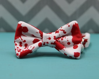 Cat Bow Tie Collar - Crime Scene - Breakaway w/ Bell
