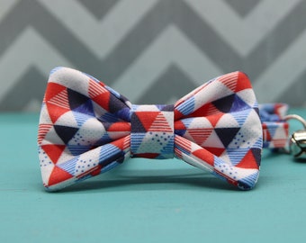 Collar de pajarita de gato - Bloques de colcha de verano - Breakaway con campana