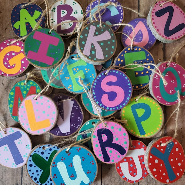 Letter Ornaments Etsy