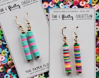 POPULAR Heishi Drop Earrings