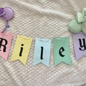vintage park birthday banner, personalized party decorations, vintage party banner