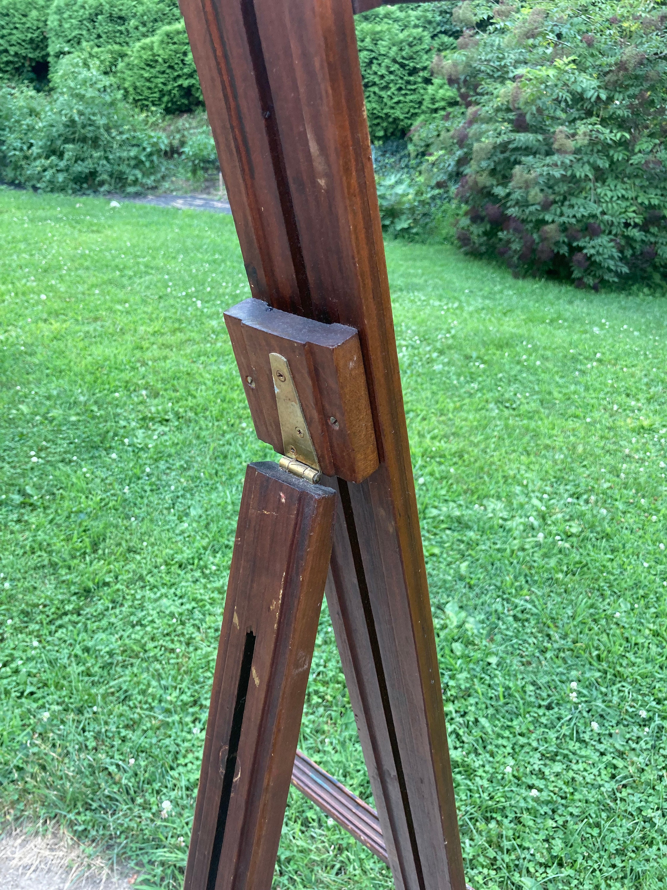 Vintage Large Wood Floor Easel • by Pioneer • Extendible • Fully ...