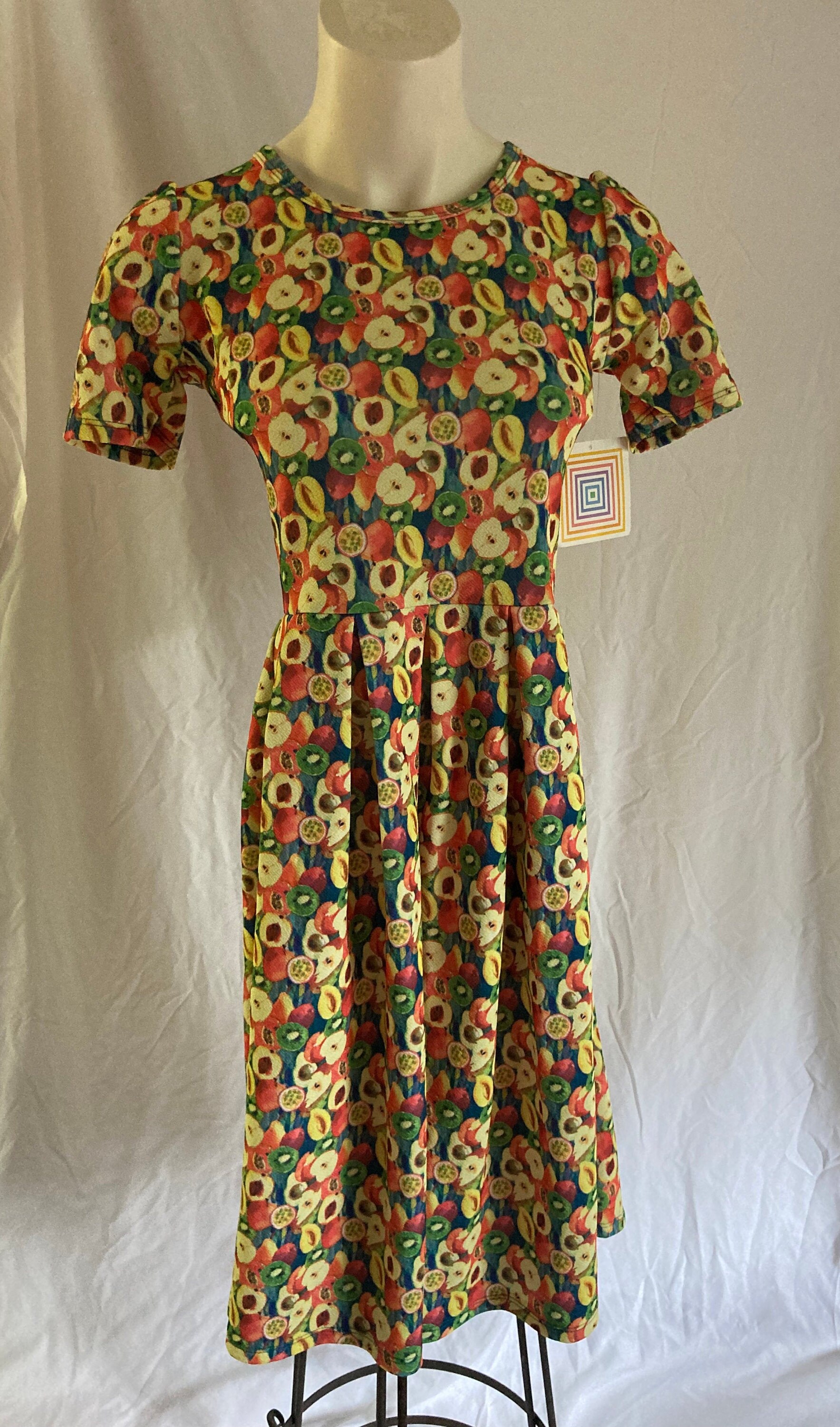 Lularoe Amelia All-over Passion Fruit Print Dress || Brand New With Tags!  || Size XS - Made in Mexico - Etsy