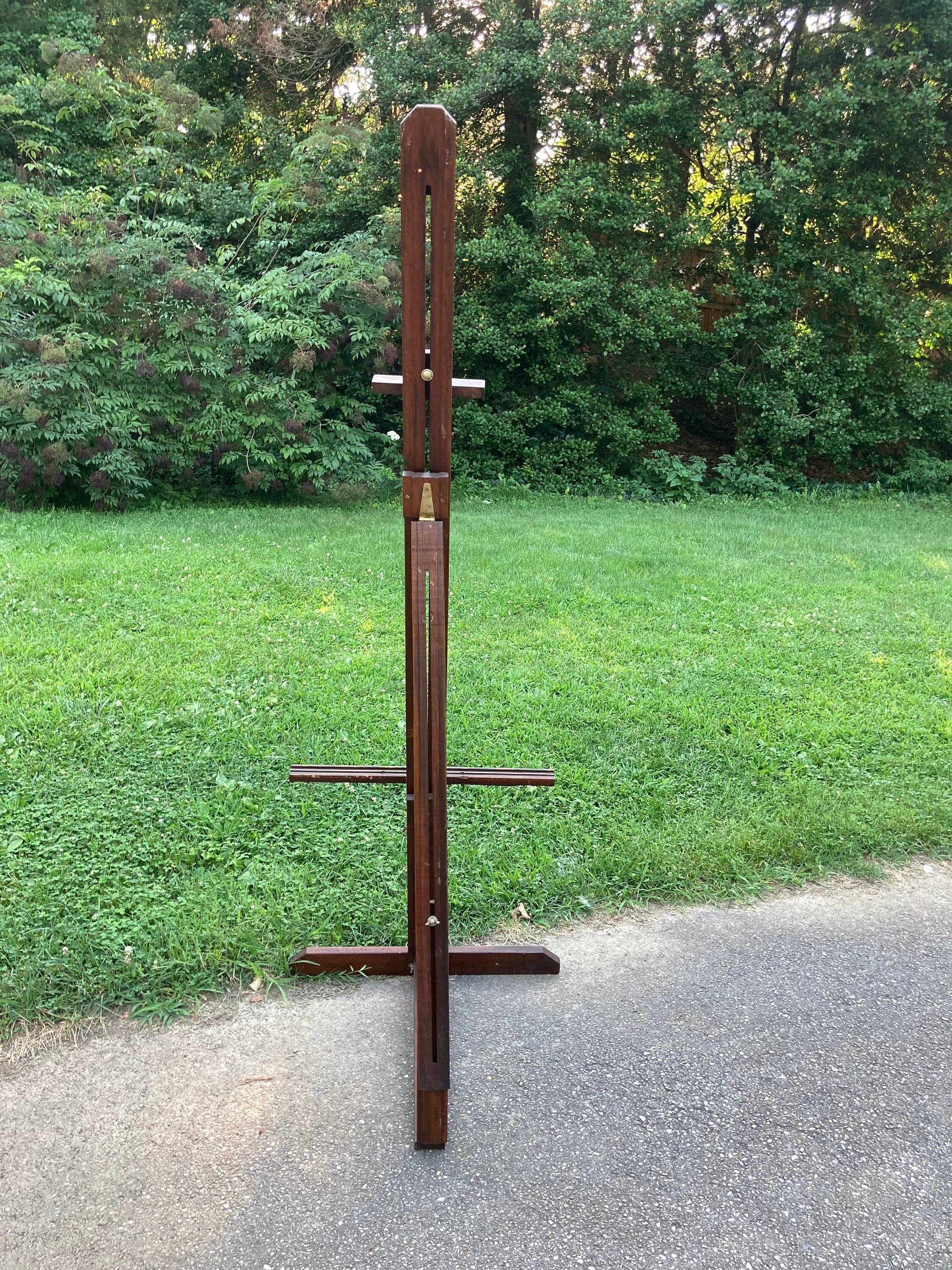 Vintage Large Wood Floor Easel • by Pioneer • Extendible • Fully ...