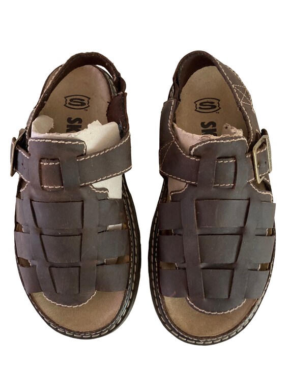 Skechers Jammers Brown Leather Braided 
